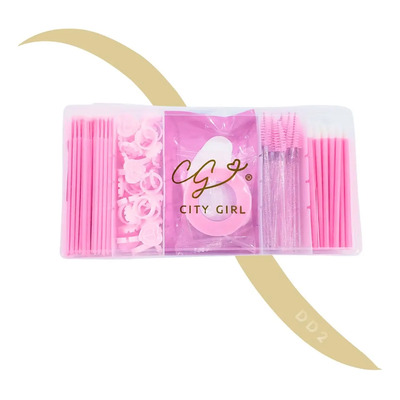 Kit Básico Extensión de Pestañas Marca City Girl Color | MercadoLibre
