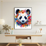 Quadro Decorativo Grande Luxo Para Sala Quarto 90x60 Panda