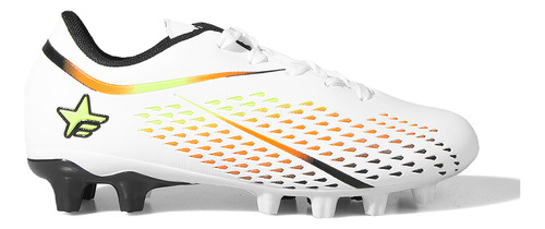 Botines Campo Footy 3019b Blanco Naranja Niño