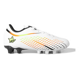 Botines Campo Footy 3019b Blanco Naranja Niño