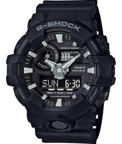 Relógio Casio Anadigi Preto G-shock Ga-700-1bdr Original+nf