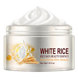 Crema Blanqueadora De Arroz Blanco Para Rostro Antienvejecim