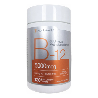 Vitamina B12 Metilcobalamina 5000mcg Sublingual 120 Tabletas | MercadoLibre