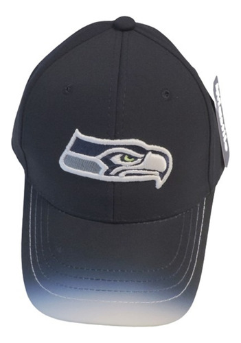 Gorra Cur Ajst Americano V Deg Seattle Seahawks Halcones Bk