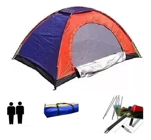 Carpa Camping Impermeable, Liviana Y Fresca Para 2 Personas