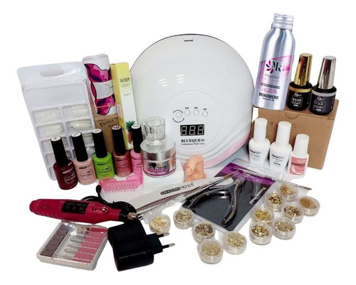 Kit Profesional Para Uñas Acrilicas Y Esmaltado Permanente 