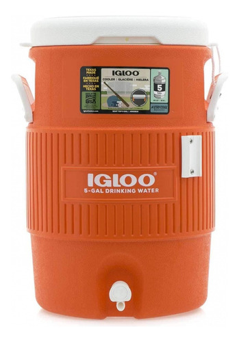 Termo Igloo 5 Galones Color Naranja