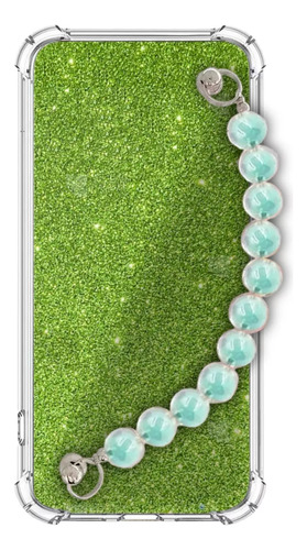 Carcasa Brillo Cadena Verde Para Todos Los Samsung