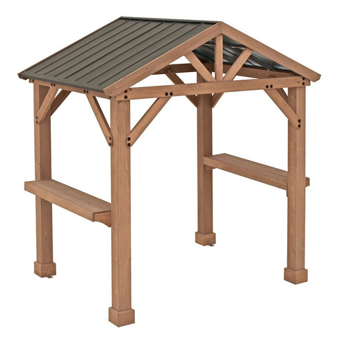 Pérgola Para Jardín Pequeña De Cedro