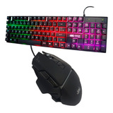 Kit Teclado Com Led Kp- 2043 E Mouse Kp-mu012