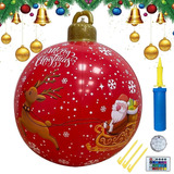 1 Bola De Navidad Inflable De Pvc Con Bomba De Aire Eléctric