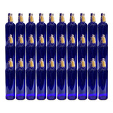 30 Botellas De Vidrio Azul Hooponopono Con Corcho 750 Cm3