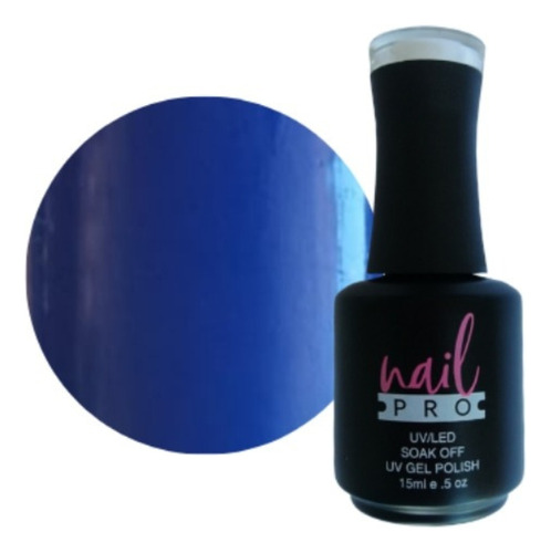 Gel Polish Color Azul Rey Oscuro X081 Nail Pro Permanente