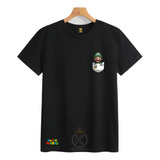 Polera Luigi - Mario Bros - Amigos - Bolsillo - Estampaking