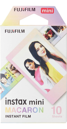 Rollo Fujifilm Oficial Instax Mini Marco Macaron 10 Entrega