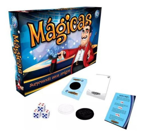 Jogo De Tabuleiro Kit Infantil Magica 35 Peças Gala 