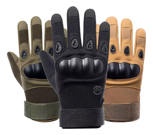 Guantes Moto Con Proteccion Diseño Tipo Militar Siamotos++