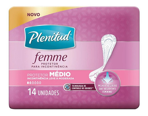 Abs Plenitud Geriatrico Femme Medio S/abas C/14un - Kit C/6