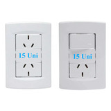 Llave De Luz Armada Sica Línea Life Blanco Pack 15u + 15u