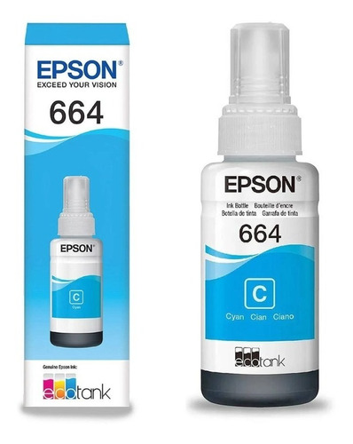 Refil Tinta Epson 664 Original L220 L355 L375 L395 70ml