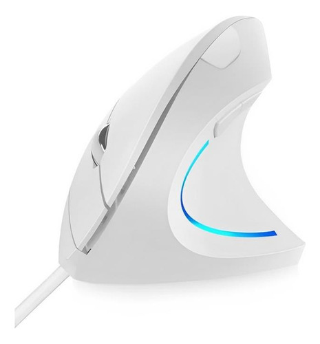 Mouse Vertical Verto Com Fio Usb 6 Botões 1600dpi Branco D5