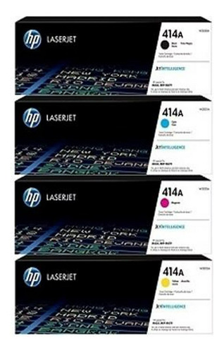 Juego Completo Toner 414a Hp Bk Cyan Yellow Magentaoriginal 