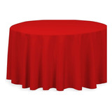 Manteles Para Eventos 3,00 Metros Diametro Color Rojo