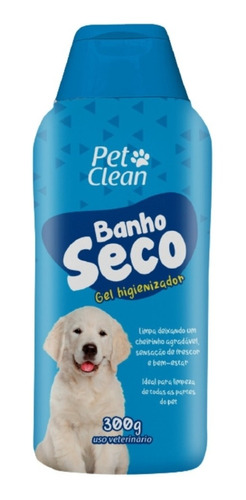 Banho A Seco Gel Higienizador Para Cães Pets 300g Pet Clean