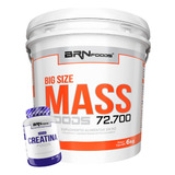 Combo Size Mass 6kg + Creatina 100g - Brn Foods