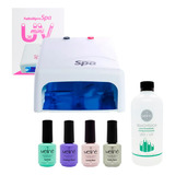 Teknikpro Spa Cabina Mini 36w Uv 4 Esmaltes Meline Removedor