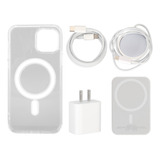 Kit Funda Para iPhone Magsafe Bateria Magsafe Cargador