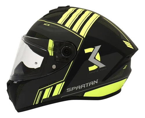 Casco Moto Spartan Draken S Mythic Amarillo Mate Talla L