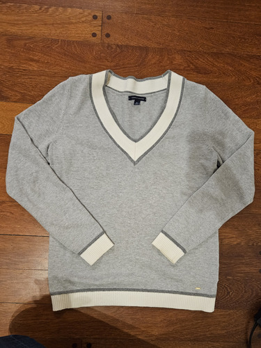 Sweater Tommy Hilfiger Gris Mujer Talle M