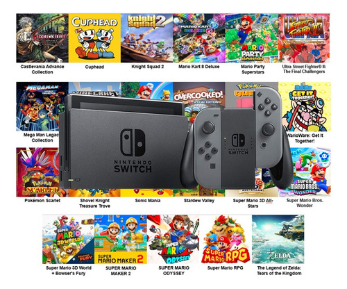 Console Nintendo Switch V2 Standard 100gb Games