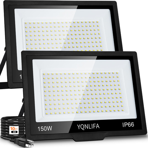 Yqnlifa Reflectores Led Para Exteriores, 150 W, 18000 Lumene