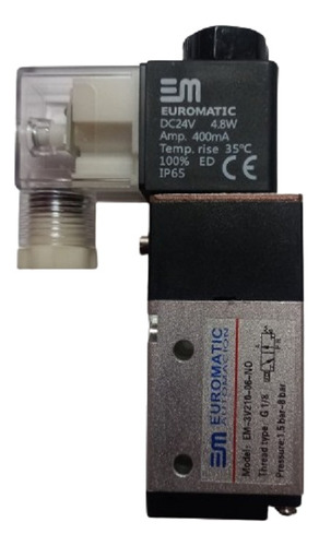 Electrovalvula Solenoide 3/2 R. 1/8 N. Abierta 3v210-06-no