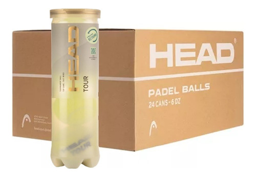 Caja Tubo Pelotas Head Tenis Profesional Tour X 18