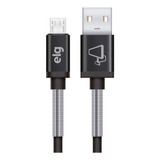 Cabo Micro Usb Inox - Recarga E Sincronização - Sp510bk