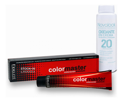 Tintura Colormaster Fidelite 60gr Coloracion Con Agua De 20v