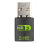 Adaptador Para Pc Usb 2x1 Receptor 600mb 5g Wifi + Bluetooth