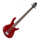 Cort Action V Plus Bajo 5 Cuerdas Activo Jazz Bass Acabado Del Cuerpo Brillante Color Rojo Orientación De La Mano Diestro