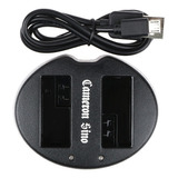 Cargador De Bateria Dual Usb Lp-e8 P/ Canon T2i, T3i , T4i ,