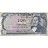Colombia  Reposición 100 Pesos Oro 20 Julio 1973