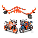 Sliders Jaula Crash Bar Moto Duke Rc 2022-24 Acero Naranja
