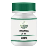 Itraconazol 20 Mg Pote 60 Cápsulas - Uso Veterinário