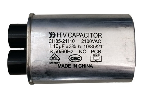 Capacitor Para Microondas 1.10 Mf 2100v