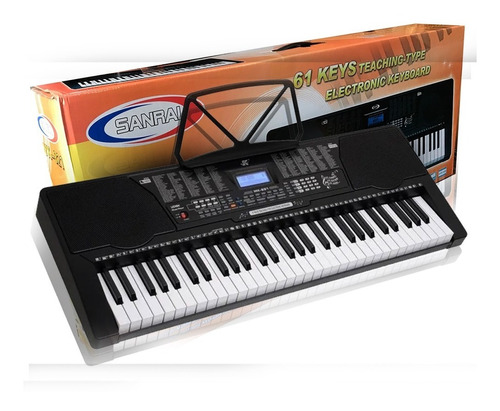 Teclado Musical Organo Yk 821 61 Teclas Lcd Tono Ritmos 