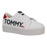 Sneaker 759510pr Goma Logo Grabado Ojal Metal Blanco