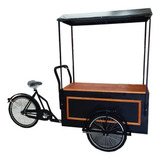 Triciclo Food Bike Con Caja Extendida Techo Con Toldo