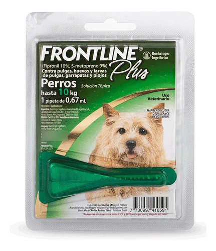 Frontline Pipeta Perros 2 A 10 Kg | Antiparasitario Externo